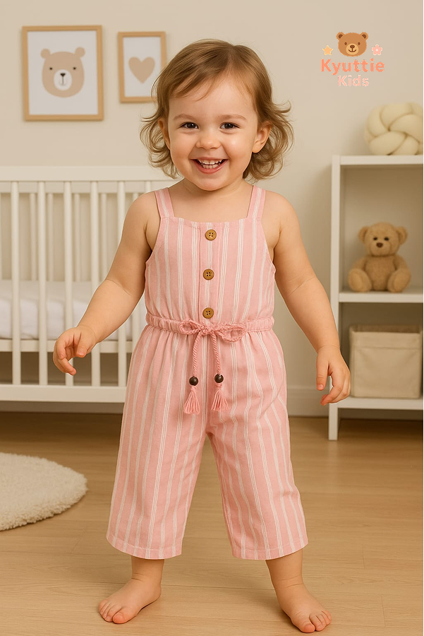 Cotton Jumpsuit Stripped