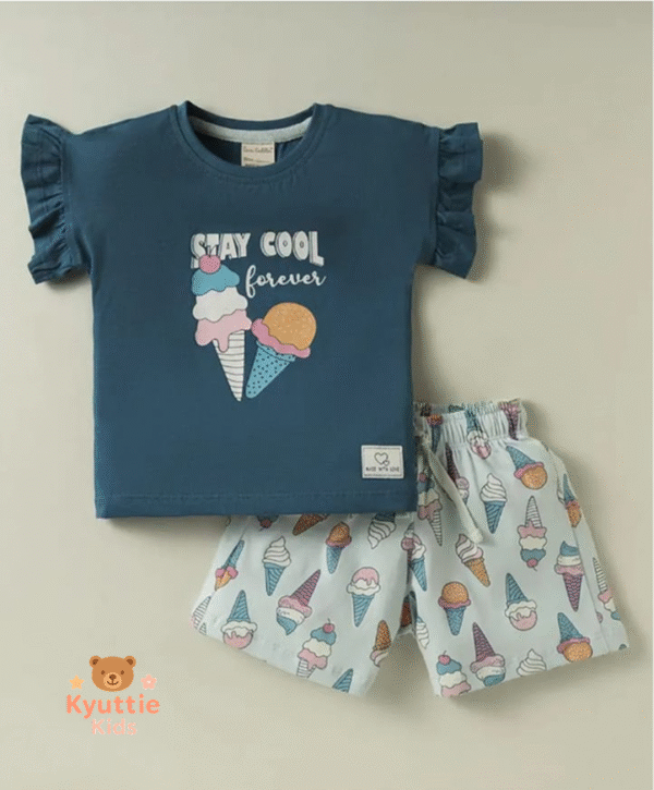 Cotton T-Shirt Shorts Set