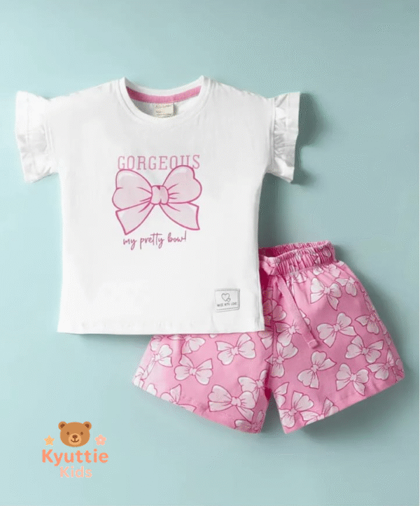 Cotton T-Shirt Shorts Set